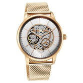 Titan Skeletal Automatic Men's Watch with Gold Dial and Gold Stainless Steel Strap, 90110WM01